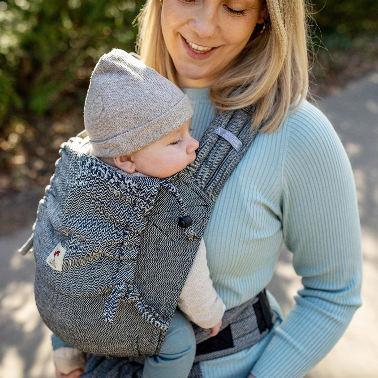 MySol Tweed mit Bindehüftgurt (Mei Tai) - recycled cotton - Girasol GbR