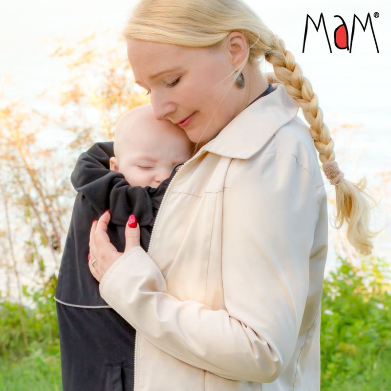 MaM Tragecover Deluxe FleX Black Tragebild Mutter und Baby